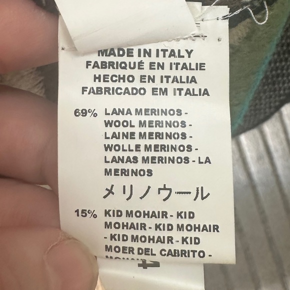 M by MISSONI - Multicolour Wool Knit Belted Sweater Vest - Size US 8 / IT 44 - Picture 15 of 16